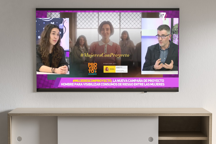 PROFESIONALES DE PROYECTO HOMBRE LA RIOJA HABLAN SOBRE LA CAMPAÑA “MUJERES CON PROYECTO” EN 7 TV